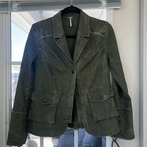 Free People peplum back jacket. Adorable! Size S